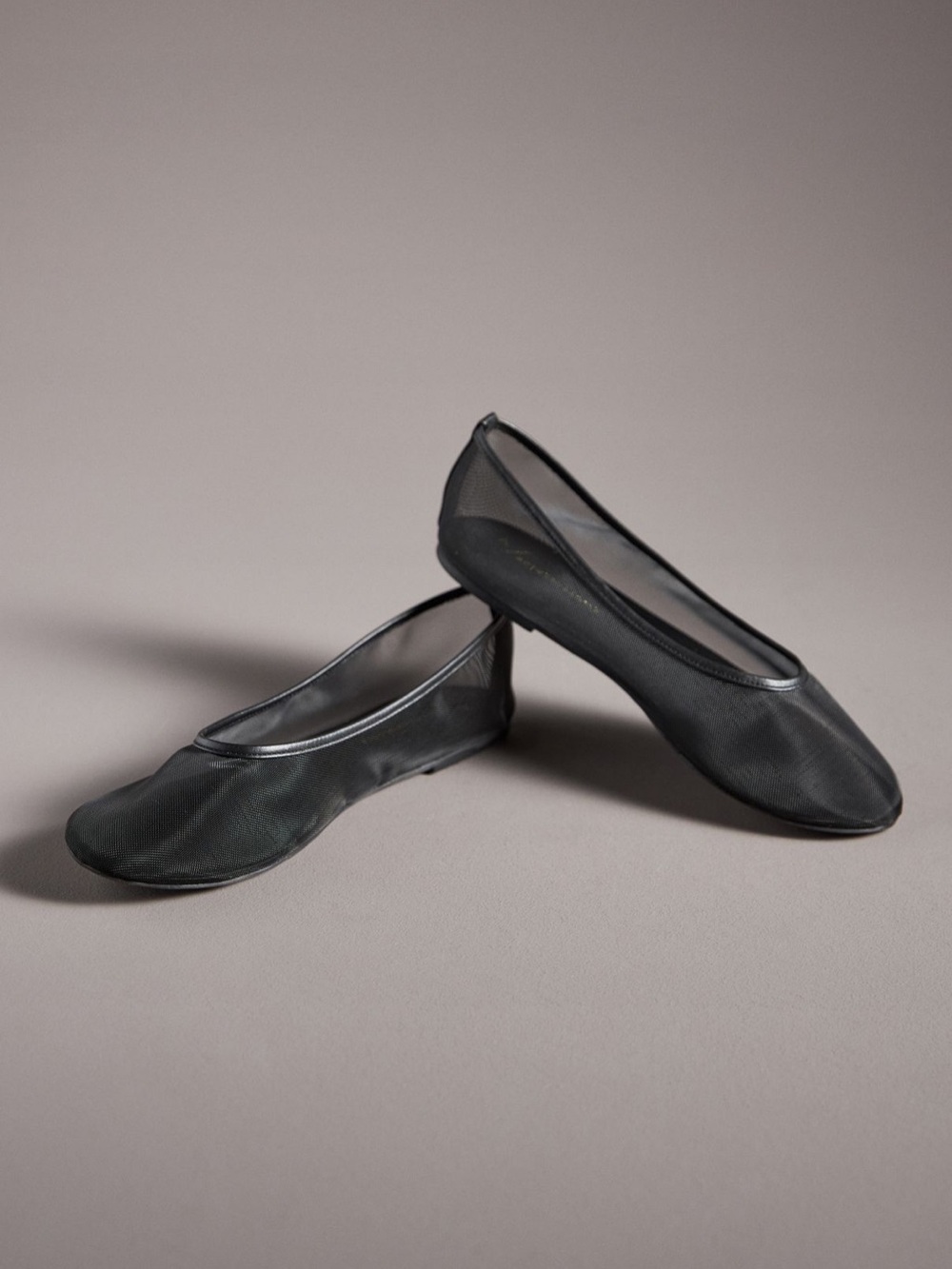 **NWT** By Anthropologie Mesh Ballet Flats - Black - Size 9